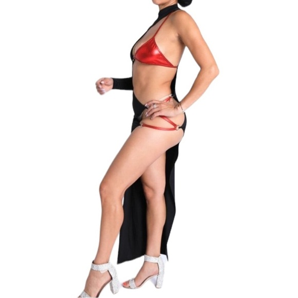 Strap Detailed Asymmetric Maxi Dress Party Dance
New - Picture 5 of 6